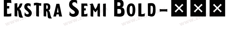 Ekstra Semi Bold字体转换